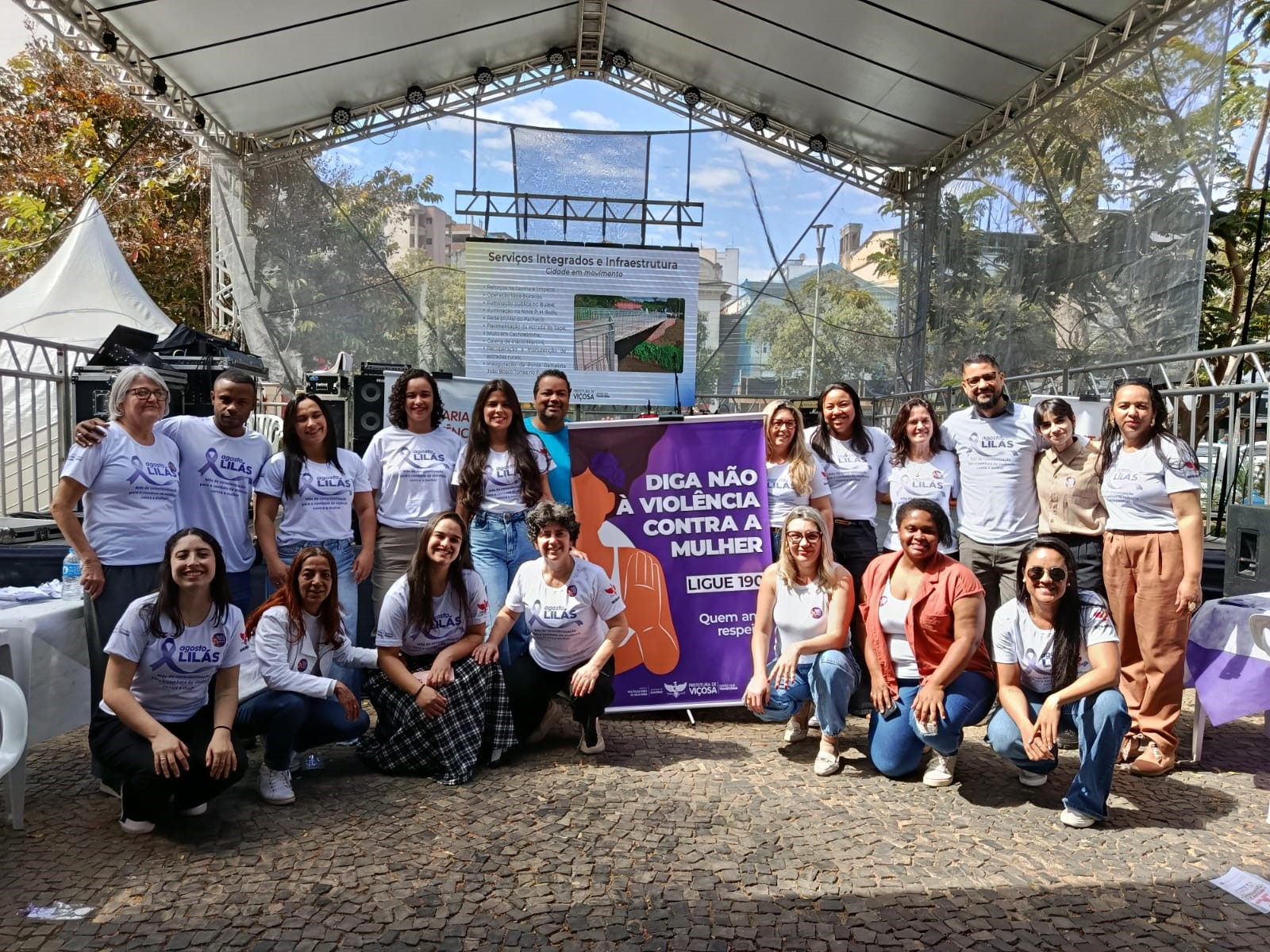Viçosa realiza ação do “Agosto Lilás” com orientação e serviços para mulheres