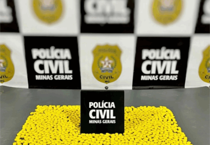 PCMG apreende mil comprimidos de droga sintética em Rio Pomba