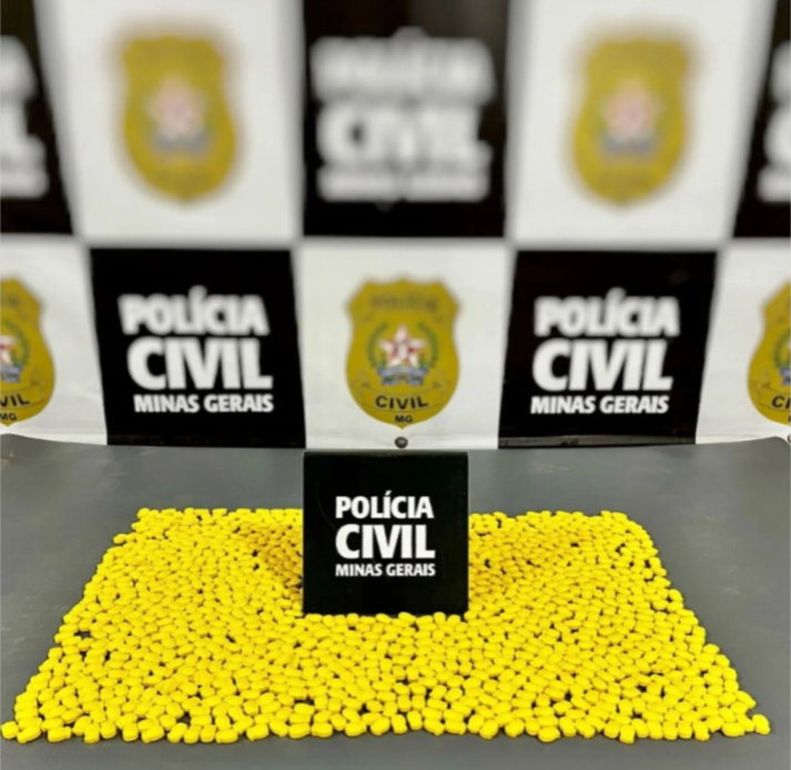 PCMG apreende mil comprimidos de droga sintética em Rio Pomba