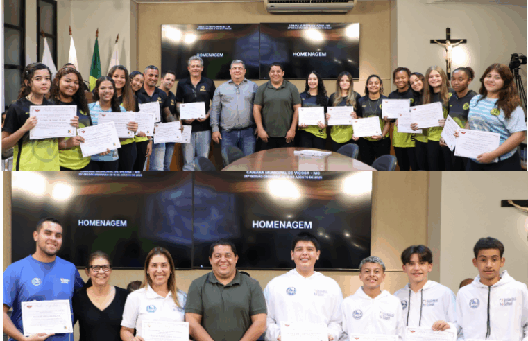 Atletas dos colégios Anglo e Equipe recebem homenagem por desempenho nos JEMG