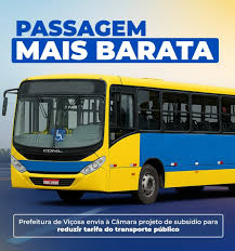 Projeto para reduzir tarifa de ônibus em Viçosa vai a plenário