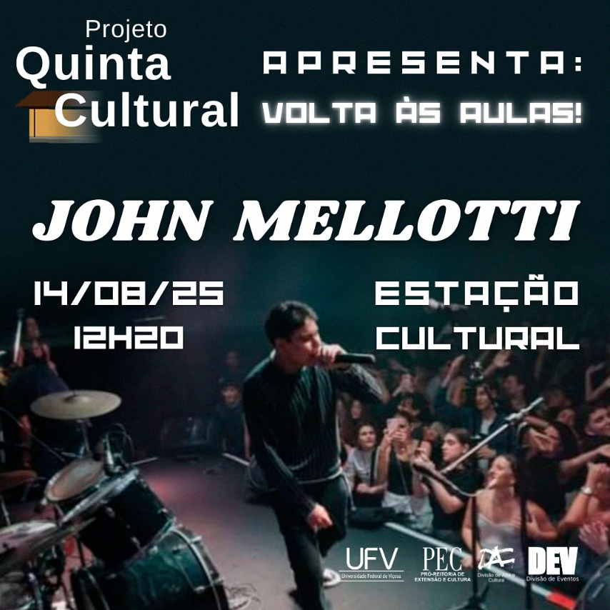 Quinta Cultural retorna com apresentação no campus da UFV