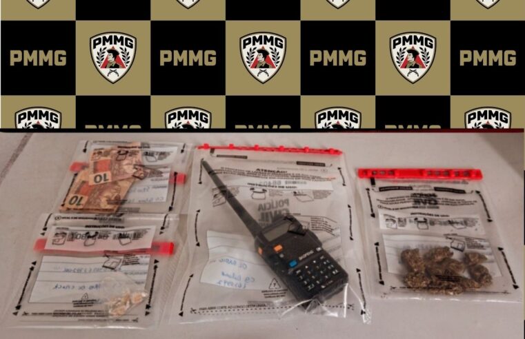 PM prende suspeito por tráfico de drogas em Ubá