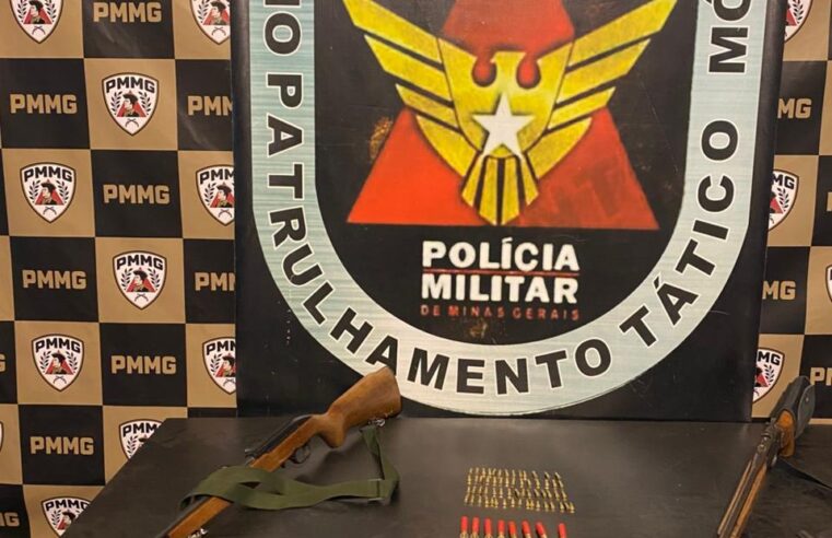PM prende dois homens por porte ilegal de arma, em Viçosa