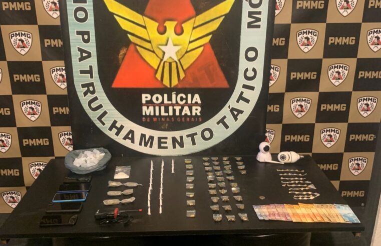 Operação policial apreende mais de 100 porções de drogas no bairro Nova Era, em Viçosa