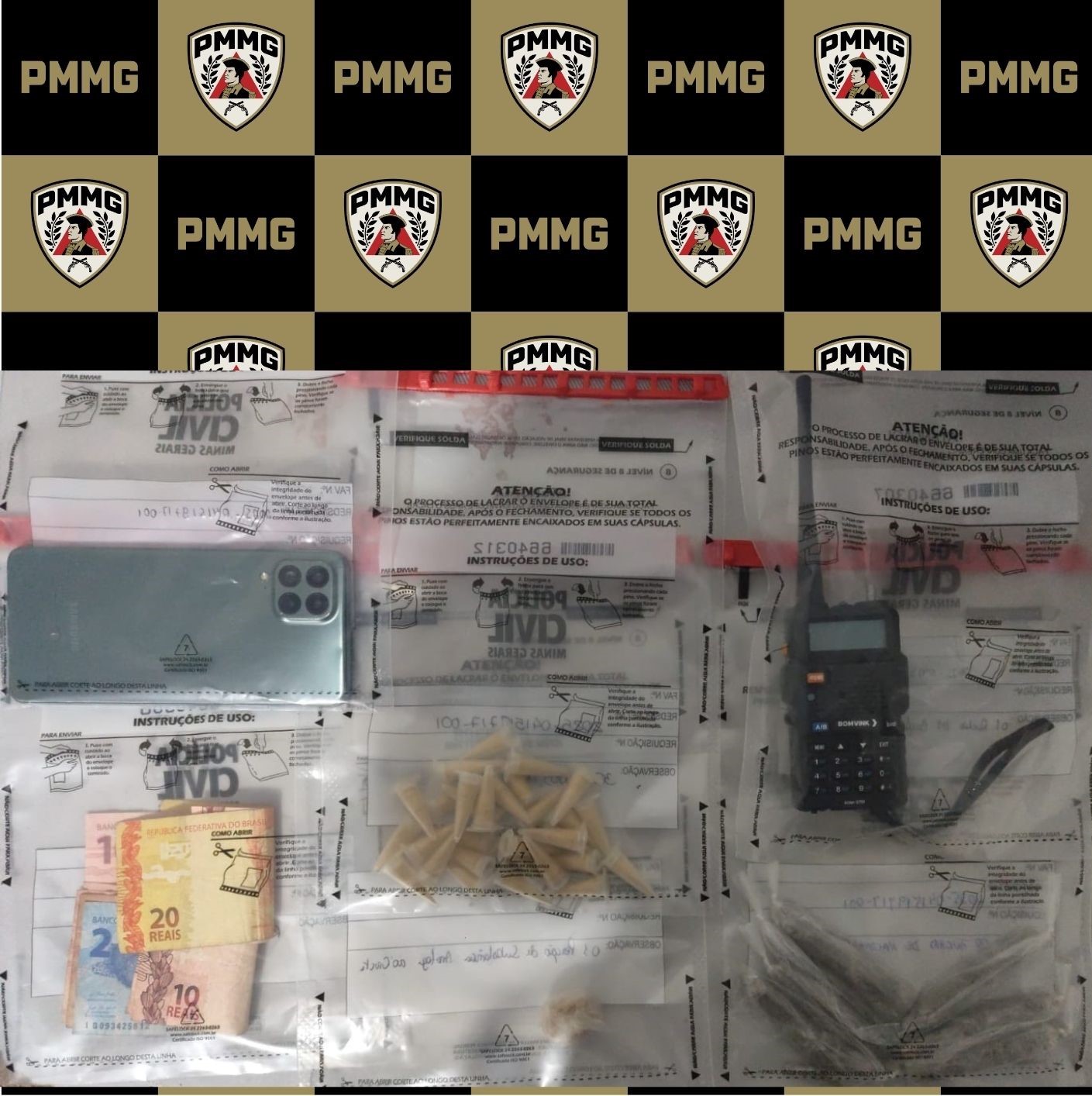 Polícia Militar prende jovem por tráfico de drogas no bairro Agroceres, em Ubá