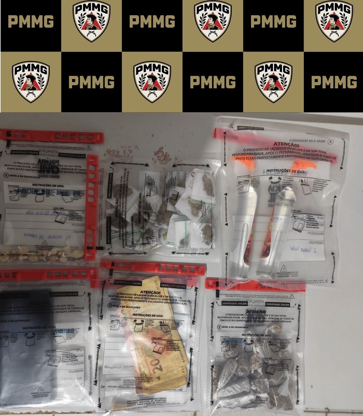 Polícia Militar prende dois homens por tráfico de drogas em Ubá