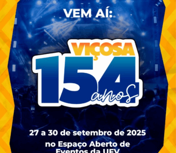 Viçosa prepara celebração de 154 anos com quatro dias de festa
