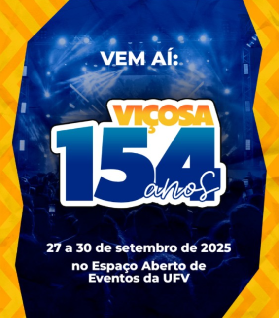 Viçosa prepara celebração de 154 anos com quatro dias de festa