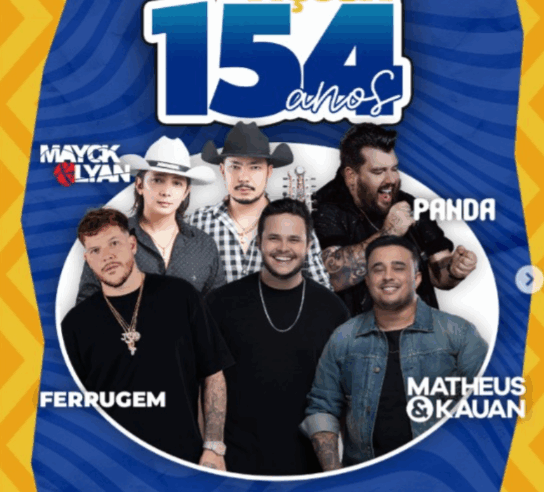 Prefeitura anuncia a programação das festa de  aniversário de Viçosa