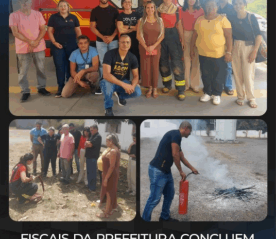 Fiscais de Obras de Viçosa Concluem Curso de Brigadista