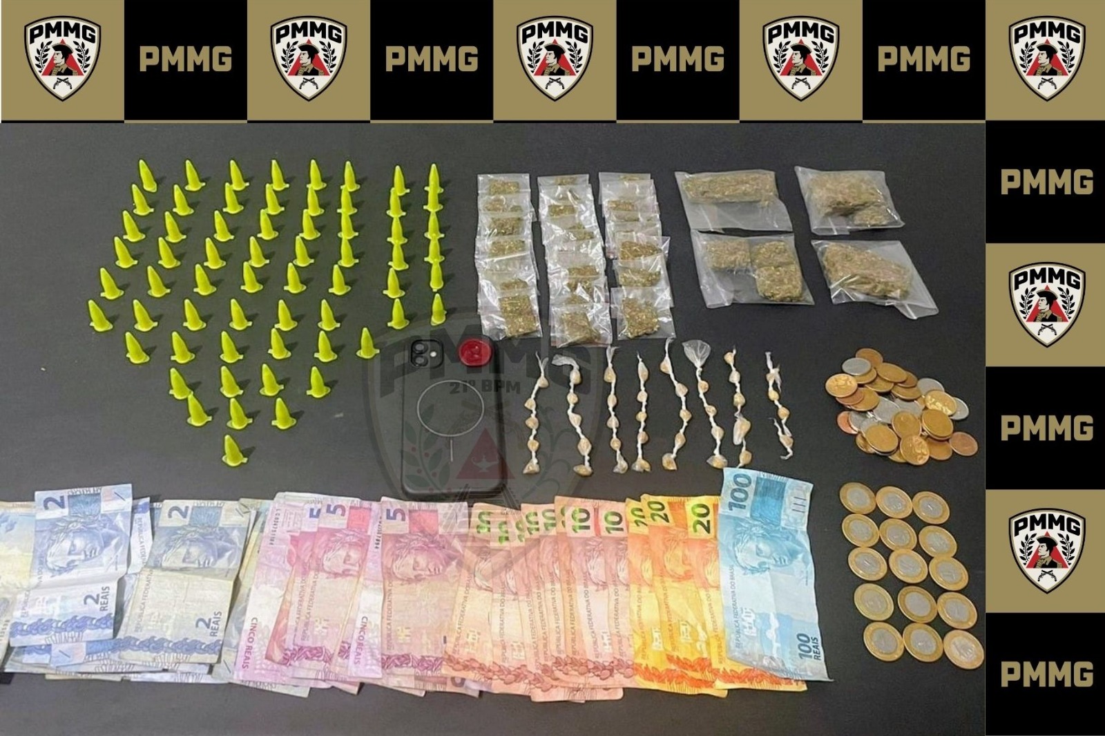 Adolescente é apreendido por tráfico de drogas em operação da PM em Visconde do Rio Branco