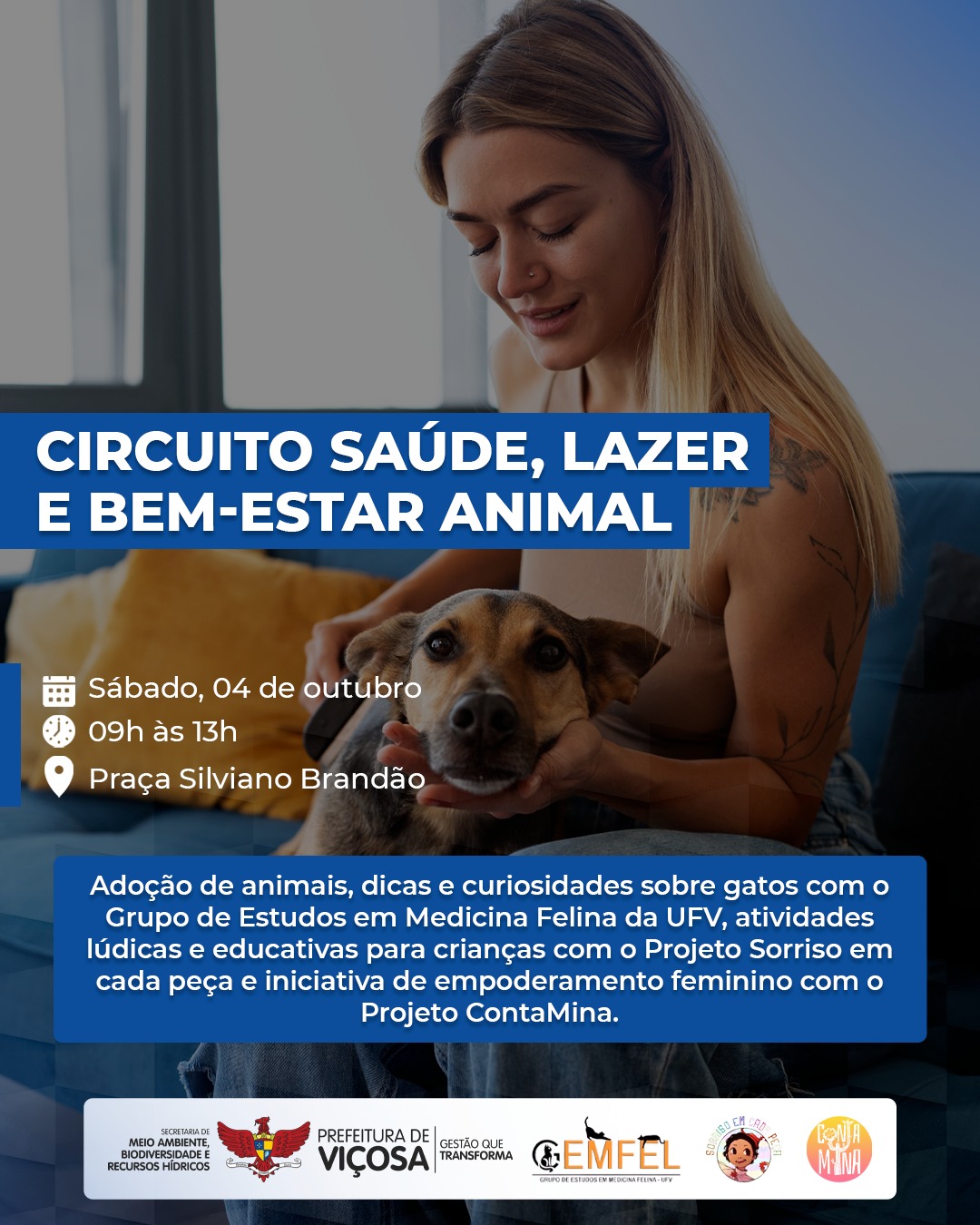 Viçosa promove Circuito de Saúde, Lazer e Bem-Estar Animal neste sábado