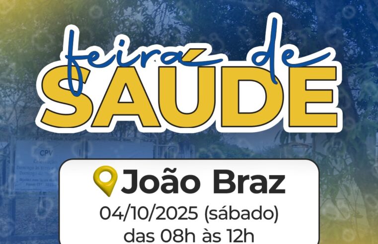 Bairro João Braz recebe Feira de Saúde com serviços gratuitos e vacinação neste sábado
