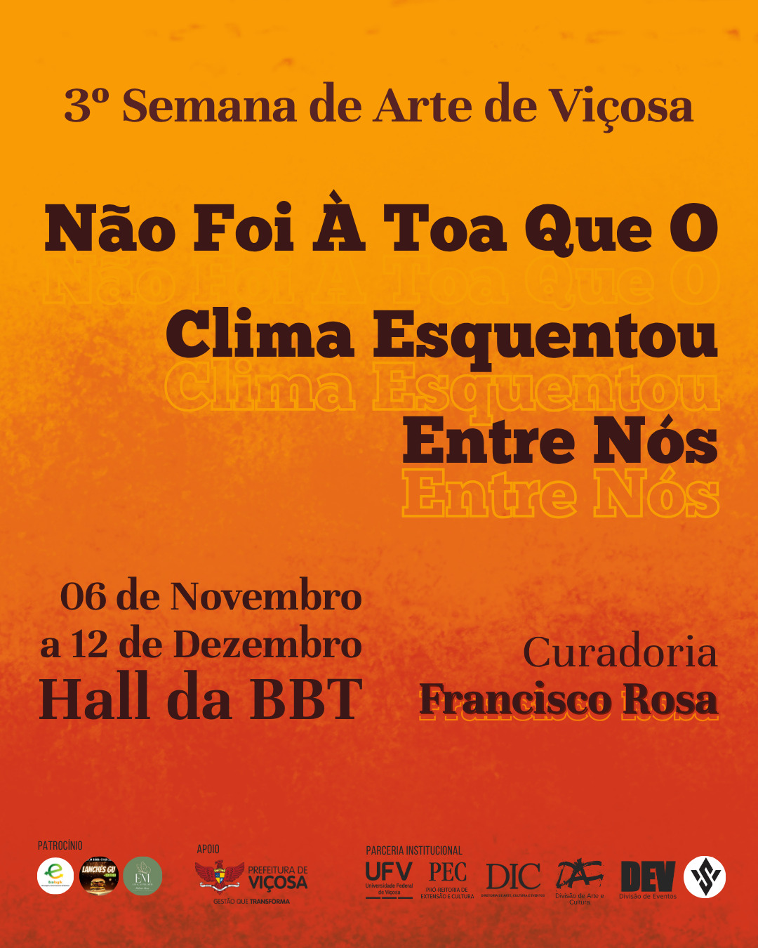 3ª Semana de Arte de Viçosa abre exposição sobre aquecimento global