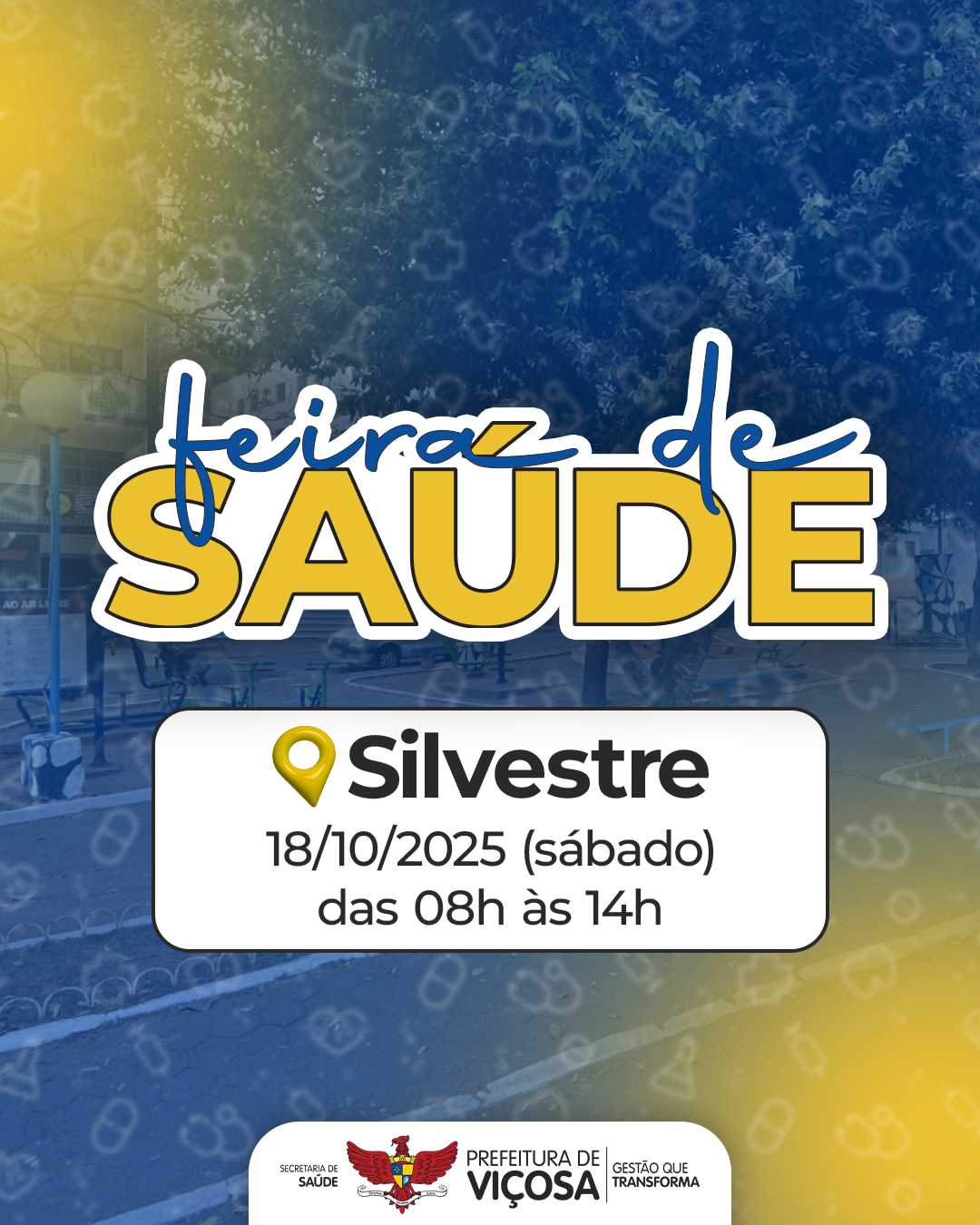 Feira de Saúde será realizada em Silvestre, no  sábado, com serviços gratuitos à população