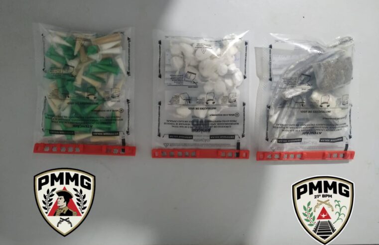 Ubá: PM prende homem por tráfico de drogas no bairro Primavera