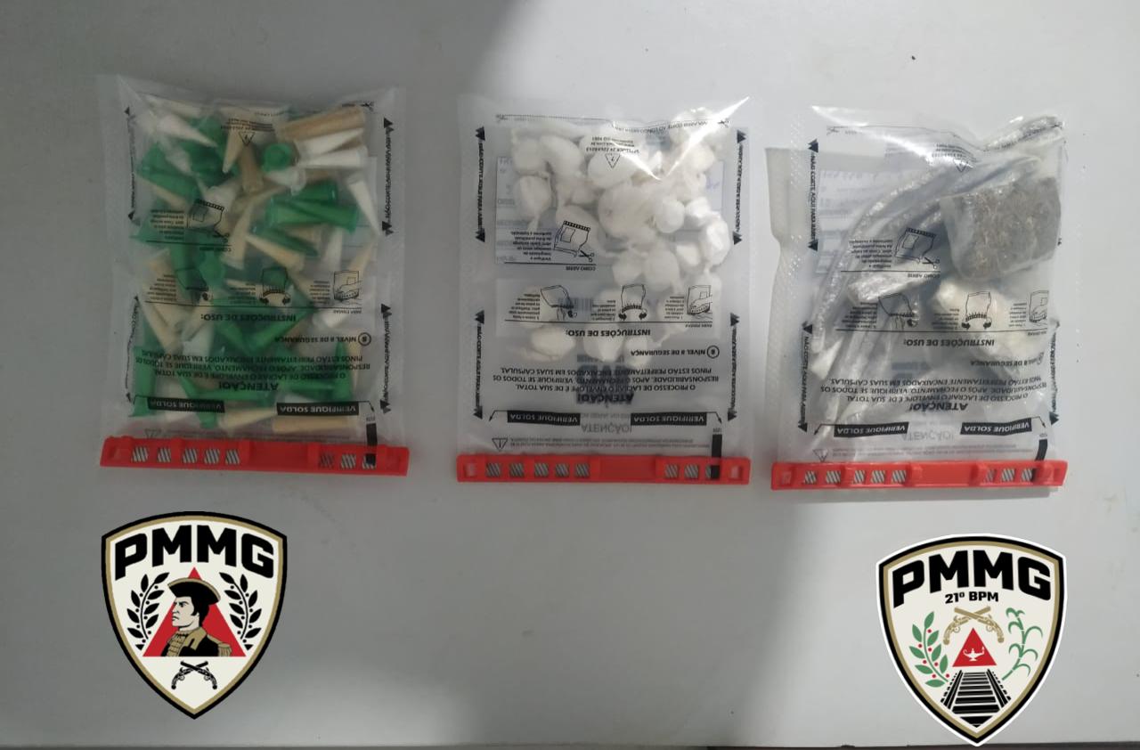 Ubá: PM prende homem por tráfico de drogas no bairro Primavera