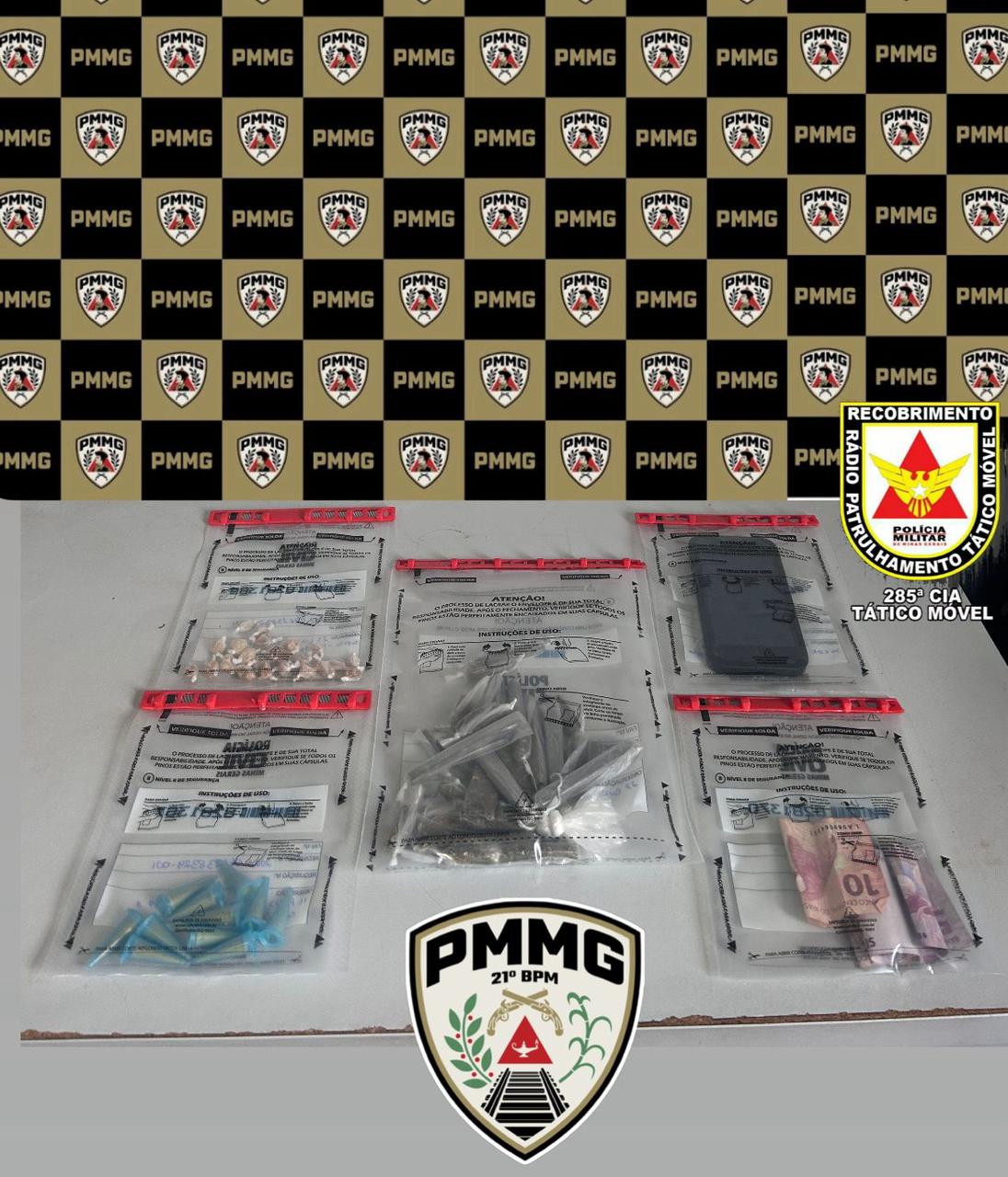 Adolescente é apreendido com drogas em Ubá