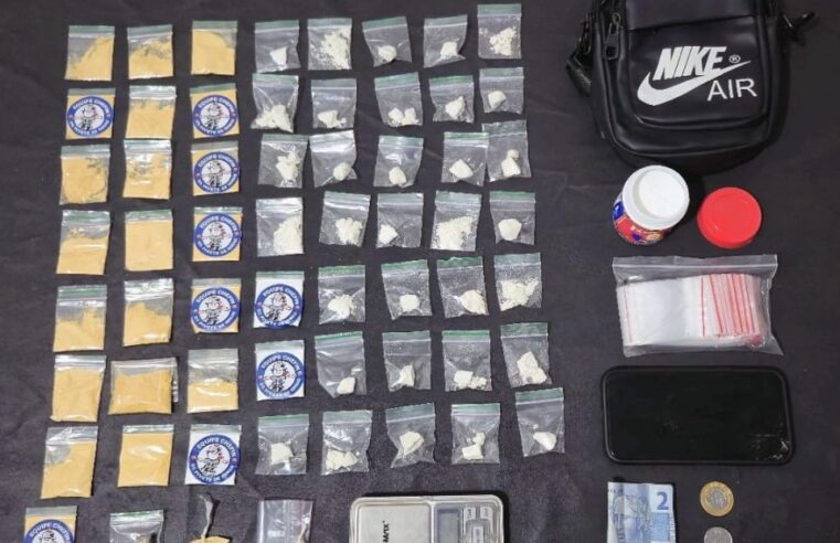 Adolescente é detido por tráfico de drogas e resistência em Visconde do Rio Branco