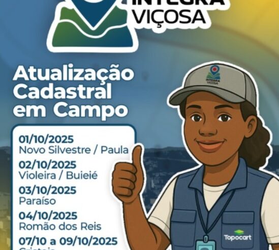 Programa Integra Viçosa realiza atualização cadastral em bairros da cidade
