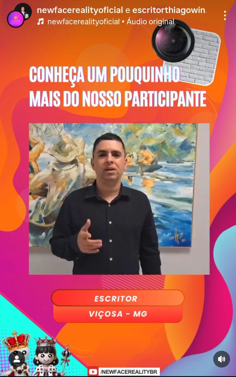 Escritor e Poeta de Viçosa encerra participação em Reality Show Nacional