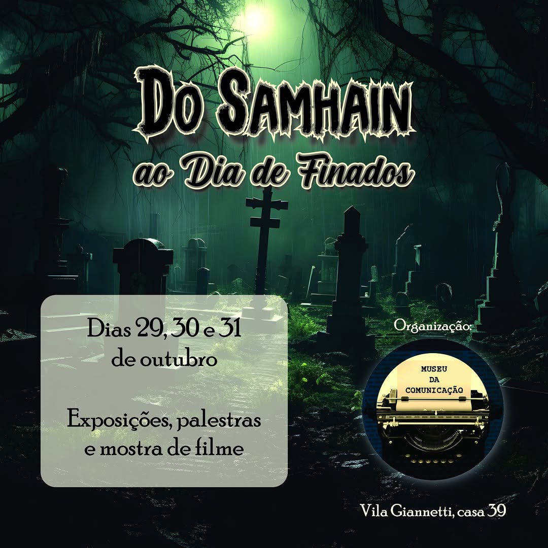 Museu da Comunicação realiza evento especial sobre a história do Halloween e Dia de Finados