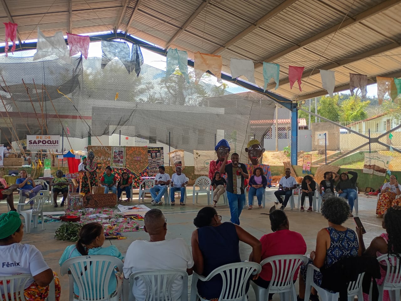 1º Encontro da Rede SAPOQUI em Barra Longa reúne lideranças, incluindo o coletivo Buieié Projeto Quilombola representando Viçosa