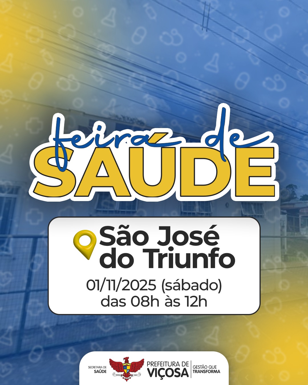 Feira de Saúde leva serviços gratuitos à comunidade de São José do Triunfo neste sábado