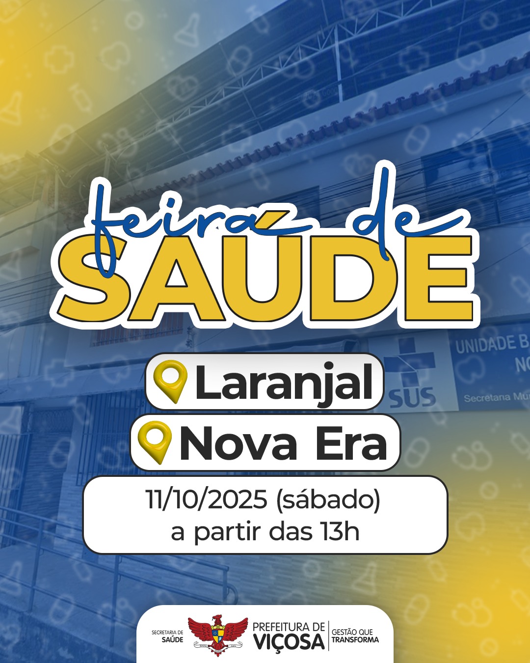 Feira de Saúde acontece em dois bairros de Viçosa neste sábado