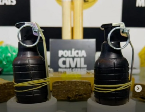 PCMG prende suspeito de liderança de facção em Ubá e apreende drogas e granadas