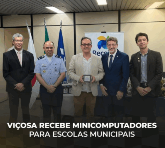 PMV recebe minicomputadores de apreensões para escolas municipais