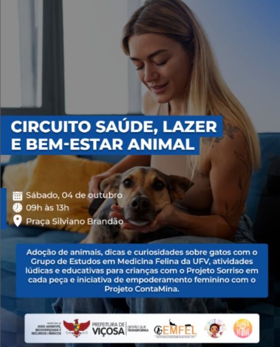 Praça Silviano Brandão recebe Circuito de Saúde e Bem-Estar Animal neste sábado(04)
