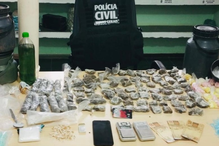 Polícia Civil apreende grande quantidade de drogas em Miradouro