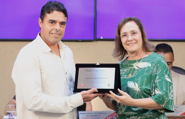 Câmara entrega homenagem a empresário do setor de construção civil