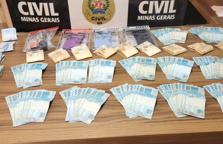 Polícia Civil apreende mais de R$ 20 mil em investigação de ameaça a mulher em Viçosa