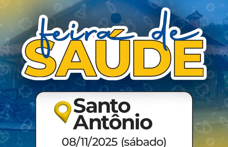 Feira de Saúde oferece atendimentos e atividades no bairro Santo Antônio neste sábado