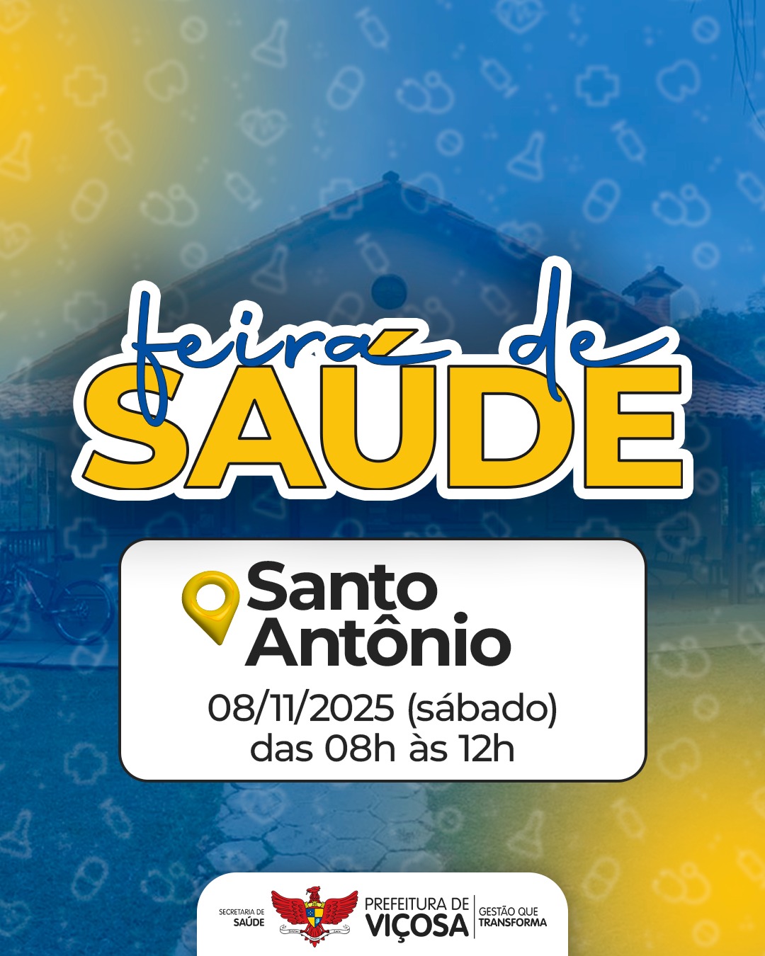 Feira de Saúde oferece atendimentos e atividades no bairro Santo Antônio neste sábado
