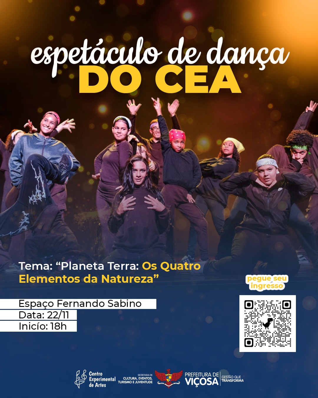 Mostra de Dança do CEA Apresenta “Planeta Terra – Os Quatro Elementos da Natureza”