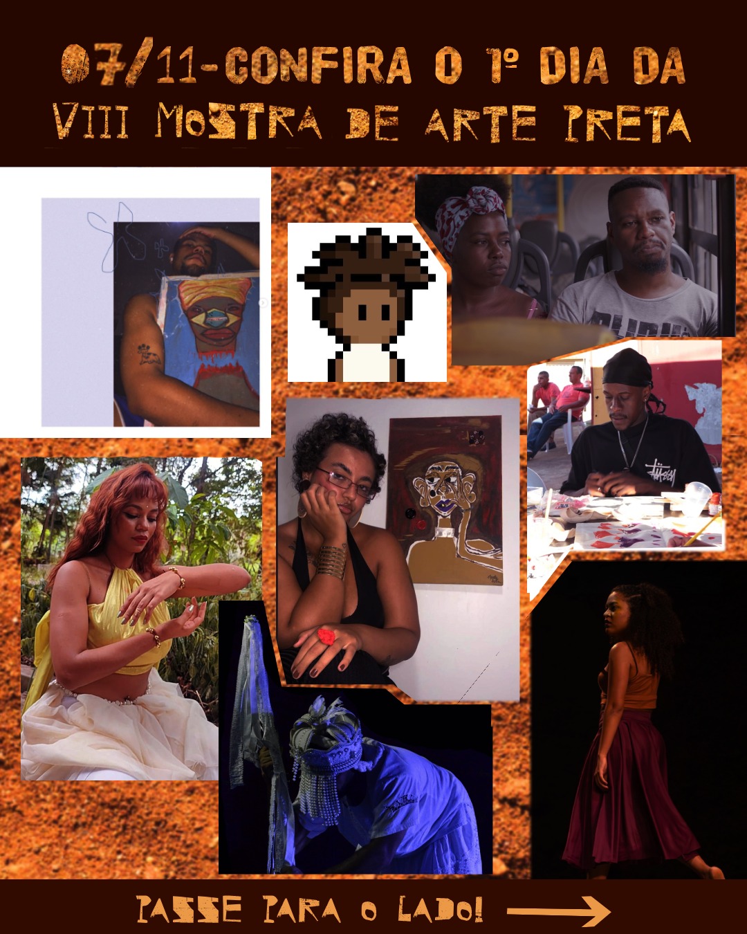 VIII Mostra de Arte Preta inicia programação com exposições, oficinas e documentário