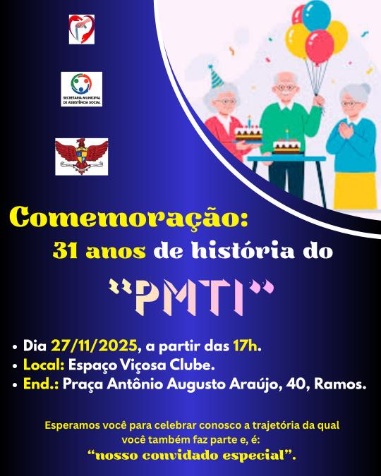 PMTI celebra 31 anos de assistência ao idoso com evento no bairro Ramos, em Viçosa