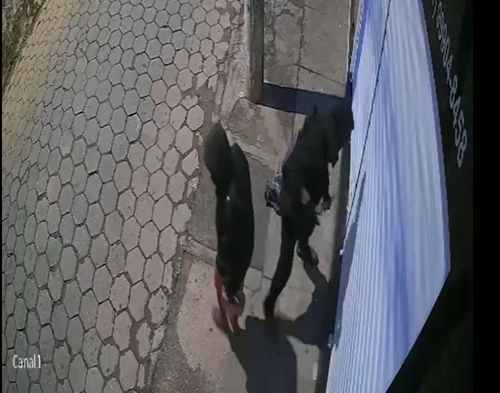Câmeras registram tentativa de arrombamento a loja no centro de Viçosa