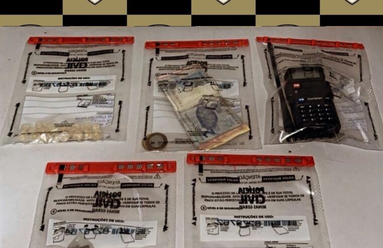 Adolescente é detido por tráfico de drogas no Cristo Redentor, em Ubá