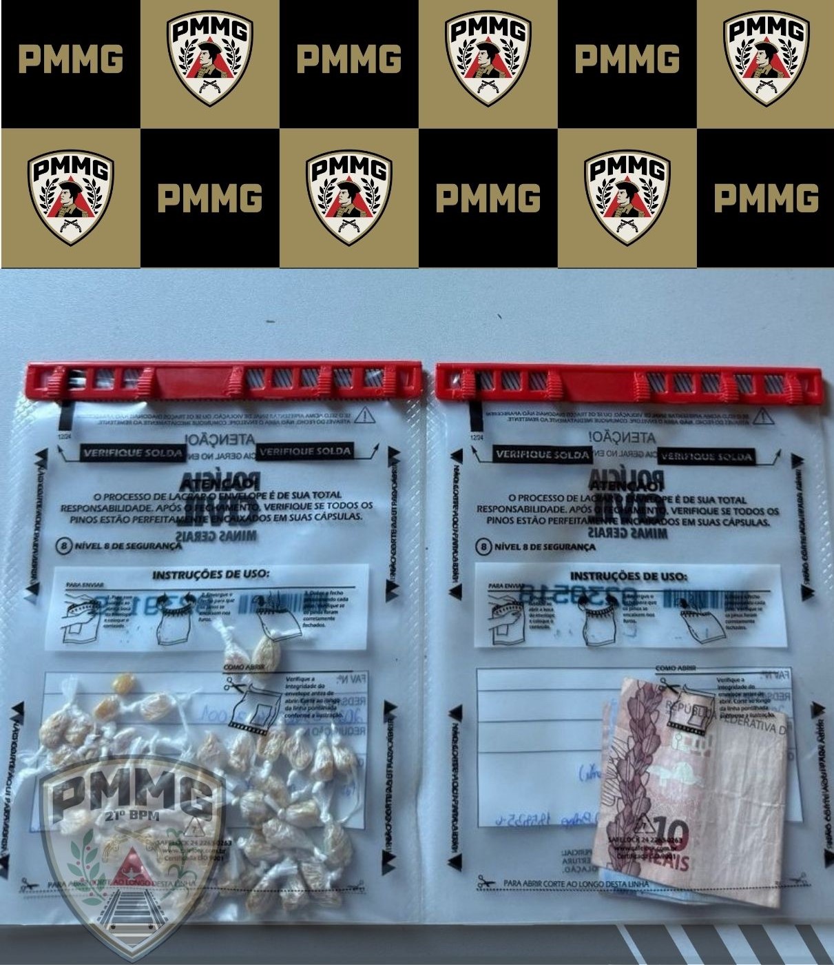 PM prende indivíduo por tráfico em via conhecida em Ubá