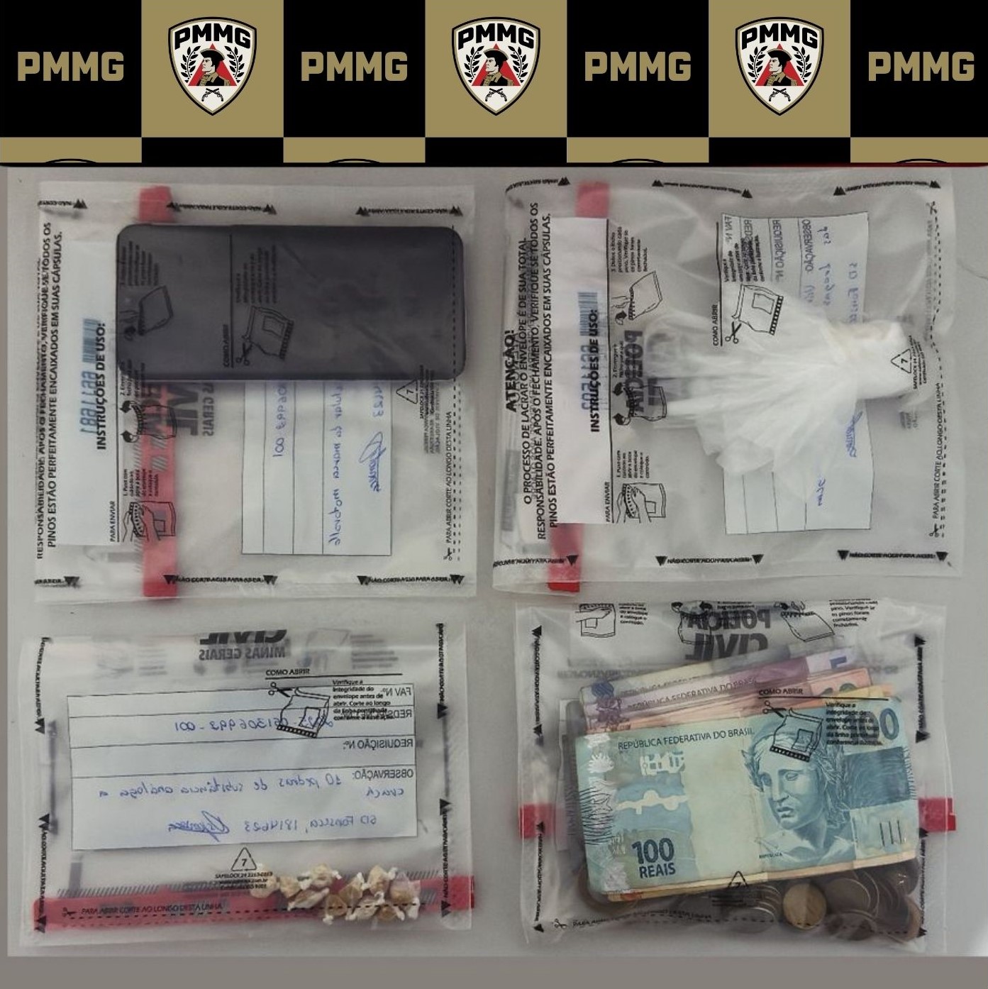 PM apreende adolescente e drogas em Ubá