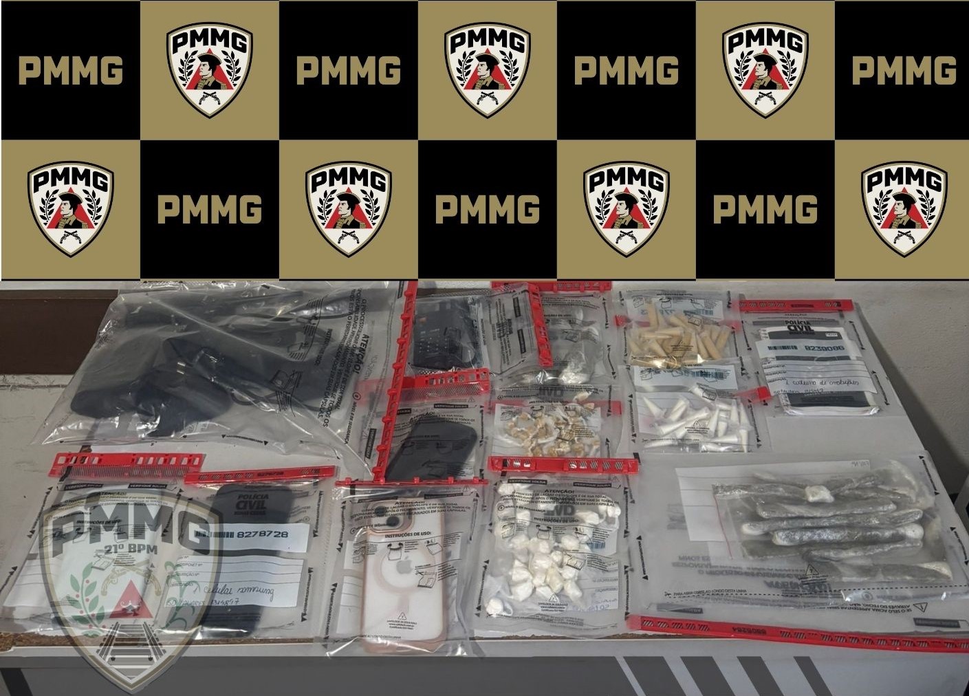 Polícia Militar desarticula ponto de tráfico de drogas no bairro Jardim Primavera, em Ubá