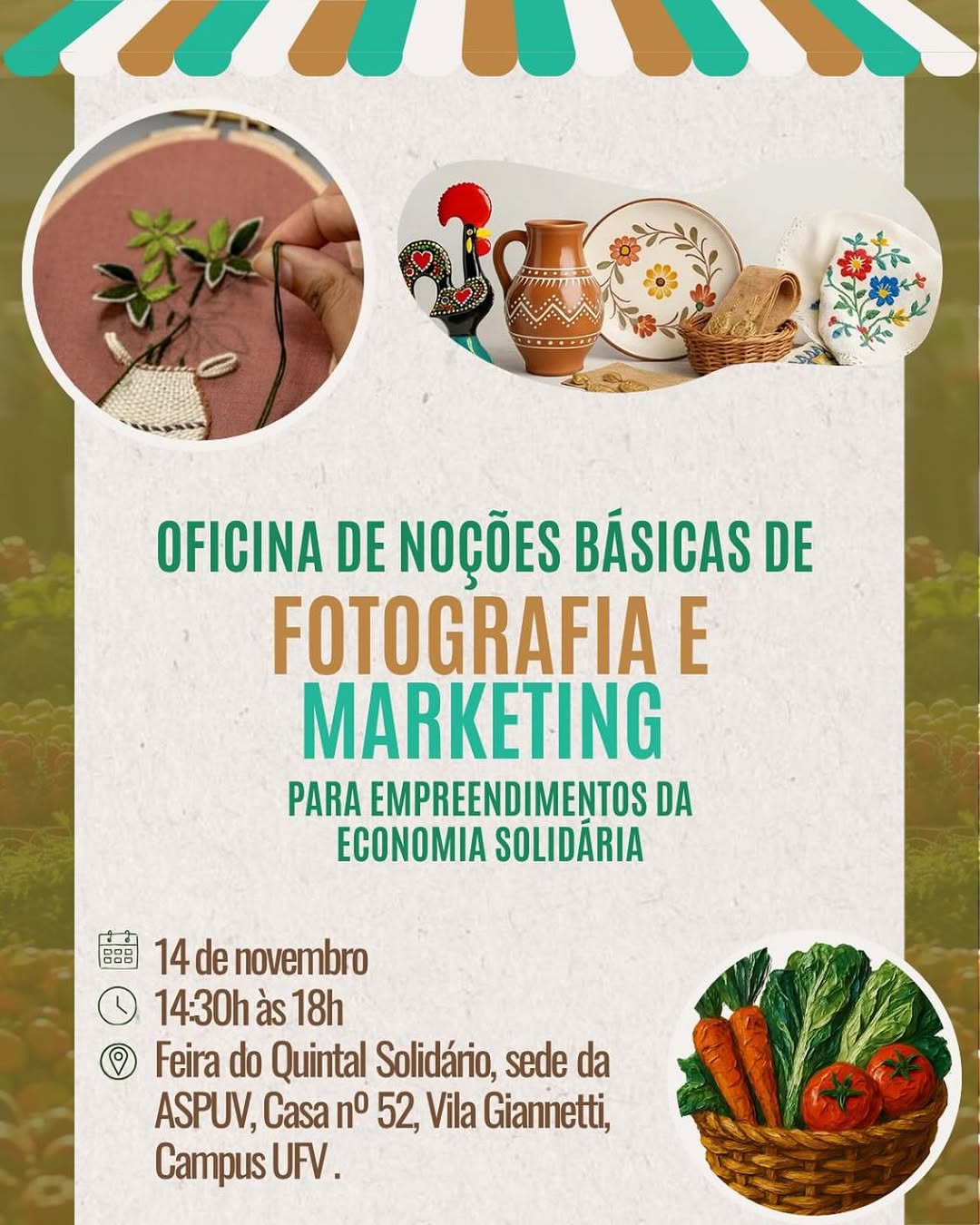 Economia Solidária promove capacitação em Marketing e Fotografia