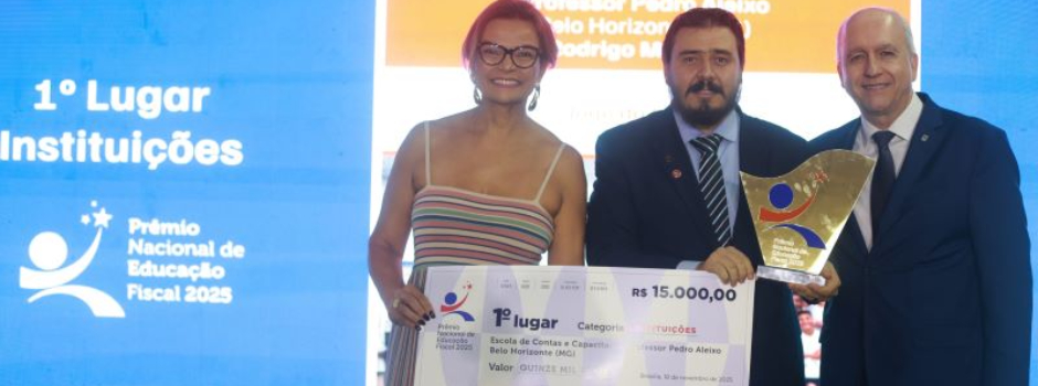 Projetos mineiros conquistam 1º e 3º lugar no Prêmio Nacional de Educação Fiscal 2025