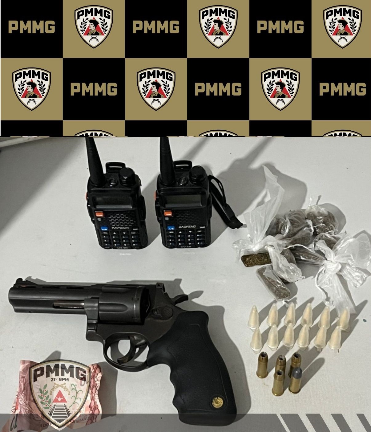 Polícia Militar apreende adolescente por tráfico de drogas e posse de arma em Ubá