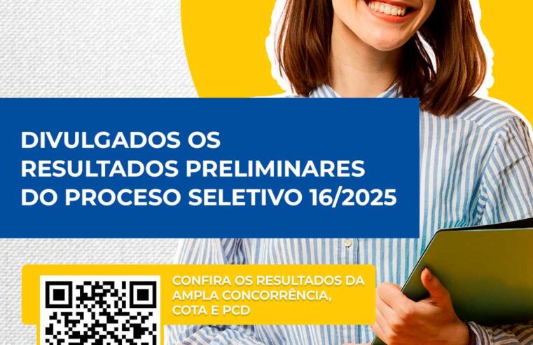 Resultado preliminar do Processo Seletivo 16/2025 é divulgado pela Prefeitura de Viçosa